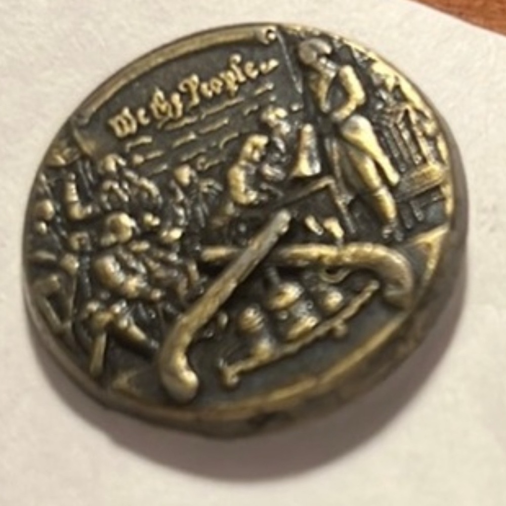 Vintage Gold Button
